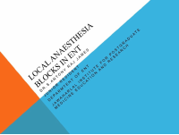 Loal Anesthesia Block in ENT.pptx